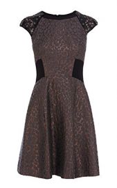 Metallic Jacquard Dress at Karen Millen