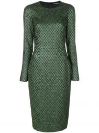 Metallic Jacquard Dress by Dolce Gabbana at Farfetch