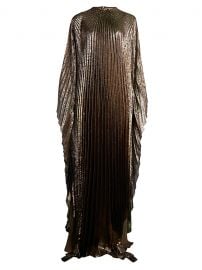 Metallic Lamé Pleated Caftan by Oscar de la Renta at Saks Fifth Avenue