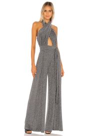 Metallic Mesh Jumpsuit at Revolve