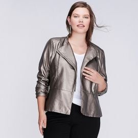 Metallic Moto Jacket by Lane Bryant at Lane Bryant