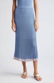 Metallic Rib Midi Sweater Skirt at Nordstrom