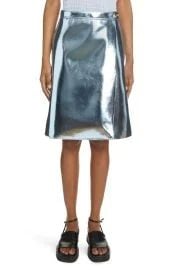 Metallic Scuba Wrap Skirt at Nordstrom