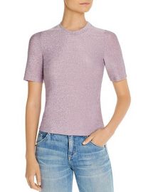 Metallic Short-Sleeve Top at Bloomingdales