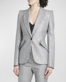 Metallic Single-Breasted Suit at Neiman Marcus