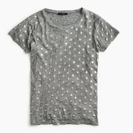 Metallic Stars T-shirt at J. Crew