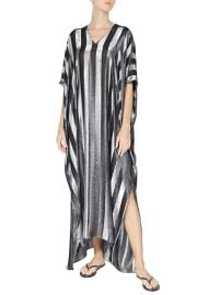 Metallic Stripe Boubou at Marie France Van Damme