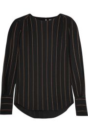 Metallic Striped Crepe Blouse by Chloe at Net A Porter