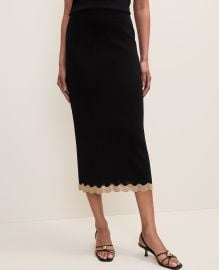 Metallic Trim Sweater Midi Skirt at Ann Taylor