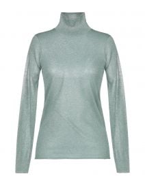 Metallic Turtleneck Top by Sandro at Yoox