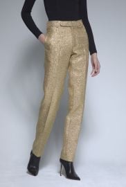 Metallic Tweed Classic Trouser Sergio Hudson at Sergio Hudson