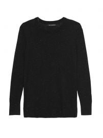 Metallic Wool-Modal Sweater at Banana Republic