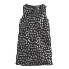 Metallic dot shift dress  at J. Crew