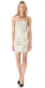 Metallic dress by Alice and Olivia at Shopbop