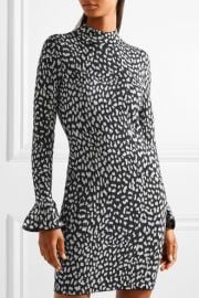 Metallic jacquard-knit mini dress by MICHAEL Michael Kors at Net A Porter