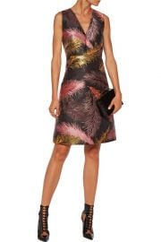 Metallic jacquard mini dress by Emilio Pucci at The Outnet