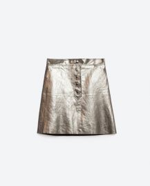 Metallic skirt at Zara