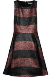 Metallic striped woven dress at The Outnet