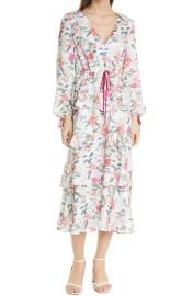 Metropolis Print Long Sleeve Midi Dress at Nordstrom