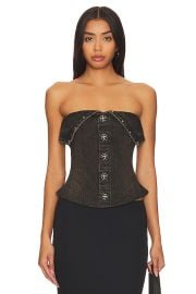 Miaou Scarlett Corset In Ochre at Revolve