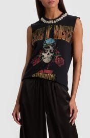 Micah Rhinestone Detail Graphic Muscle T-Shirt at Nordstrom