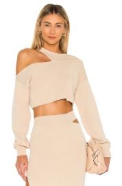 Michael Costello Asym Cut Out Dolman Sweater and Skirt at Revolve