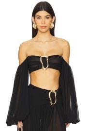 Michael Costello X Revolve Blair Crop Top In Black at Revolve