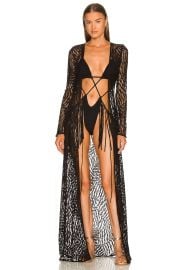 Michael Costello X Revolve Ryland Robe In Black at Revolve