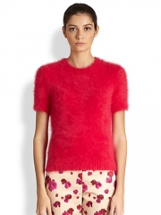 Michael Kors - Short Sleeve Angora-Blend Pullover at Saks Fifth Avenue