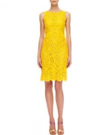 Michael Kors  Floral Lace Empire Shift Dress at Neiman Marcus