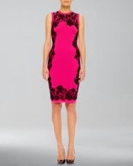 Michael Kors  Lace-Print Cashmere Dress at Neiman Marcus