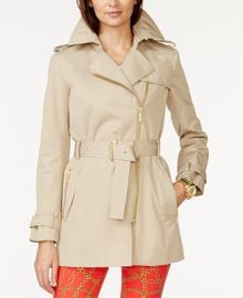 Michael Kors Belted Front-Zip Trench Coat in Regular  Petite Sizes  Reviews - Coats  Jackets - Women - Macys at Macys