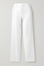 Michael Kors Collection - Crystal-embellished crepe wide-leg pants at Net A Porter