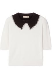 Michael Kors Collection   Embellished cashmere sweater at Net A Porter