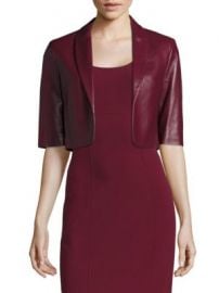 Michael Kors Collection - Leather Cropped Jacket at Saks Fifth Avenue