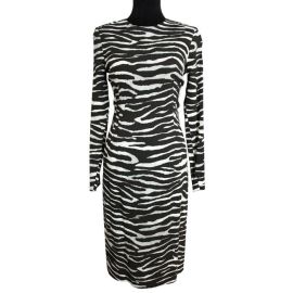 Michael Kors Collection Brown Zebra Sheath Mid-length Short Casual Dress Listed By Broke Bish Bargains LLC - Tradesy at Tradesy