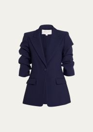 Michael Kors Collection Cate Crush-Sleeve Blazer - at Bergdorf Goodman