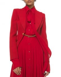 Michael Kors Collection Chain Cutaway Wool Crepe Jacket at Neiman Marcus