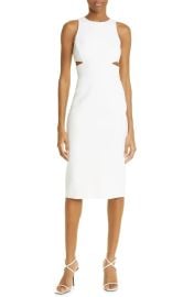 Michael Kors Collection Cutout Wool Blend Sheath Dress at Nordstrom