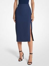 Michael Kors Collection Double Crepe Sable Pencil Skirt at Michael Kors