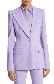 Michael Kors Collection Georgina One-Button Virgin Wool Blend Blazer at Nordstrom