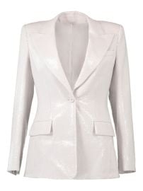 Michael Kors Collection Georgina sequin-embellished single-breasted Blazer Neutrals at Farfetch