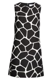 Michael Kors Collection Giraffe Cotton Silk Jacquard Shift Dress at Nordstrom