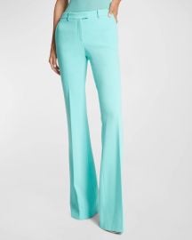 Michael Kors Collection Haylee Flare Crepe Trousers at Neiman Marcus