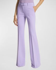 Michael Kors Collection Haylee Flare Crepe Trousers at Neiman Marcus