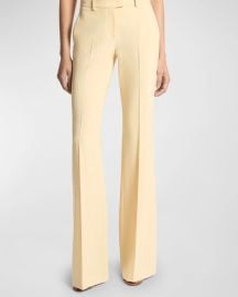 Michael Kors Collection Haylee Flare Crepe Trousers at Neiman Marcus