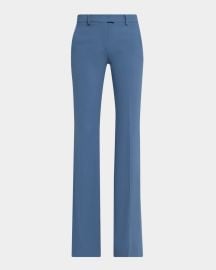 Michael Kors Collection Haylee Flare Leg Stretch Wool Trousers at Neiman Marcus