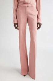 Michael Kors Collection Haylee Stretch Virgin Wool Blend Flare Leg Pants at Nordstrom