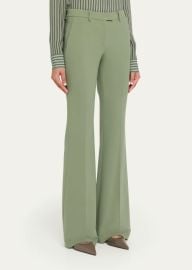 Michael Kors Collection Haylee Stretch Wool Flare Trousers - at Bergdorf Goodman