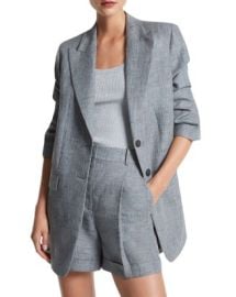 Michael Kors Collection Linen Crush Sleeve Blazer Bloomingdales at Bloomingdales